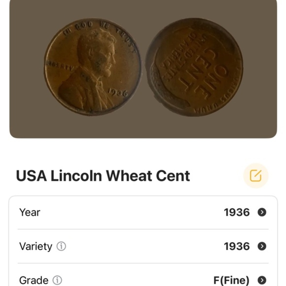 1936 Lincoln Wheat Penny